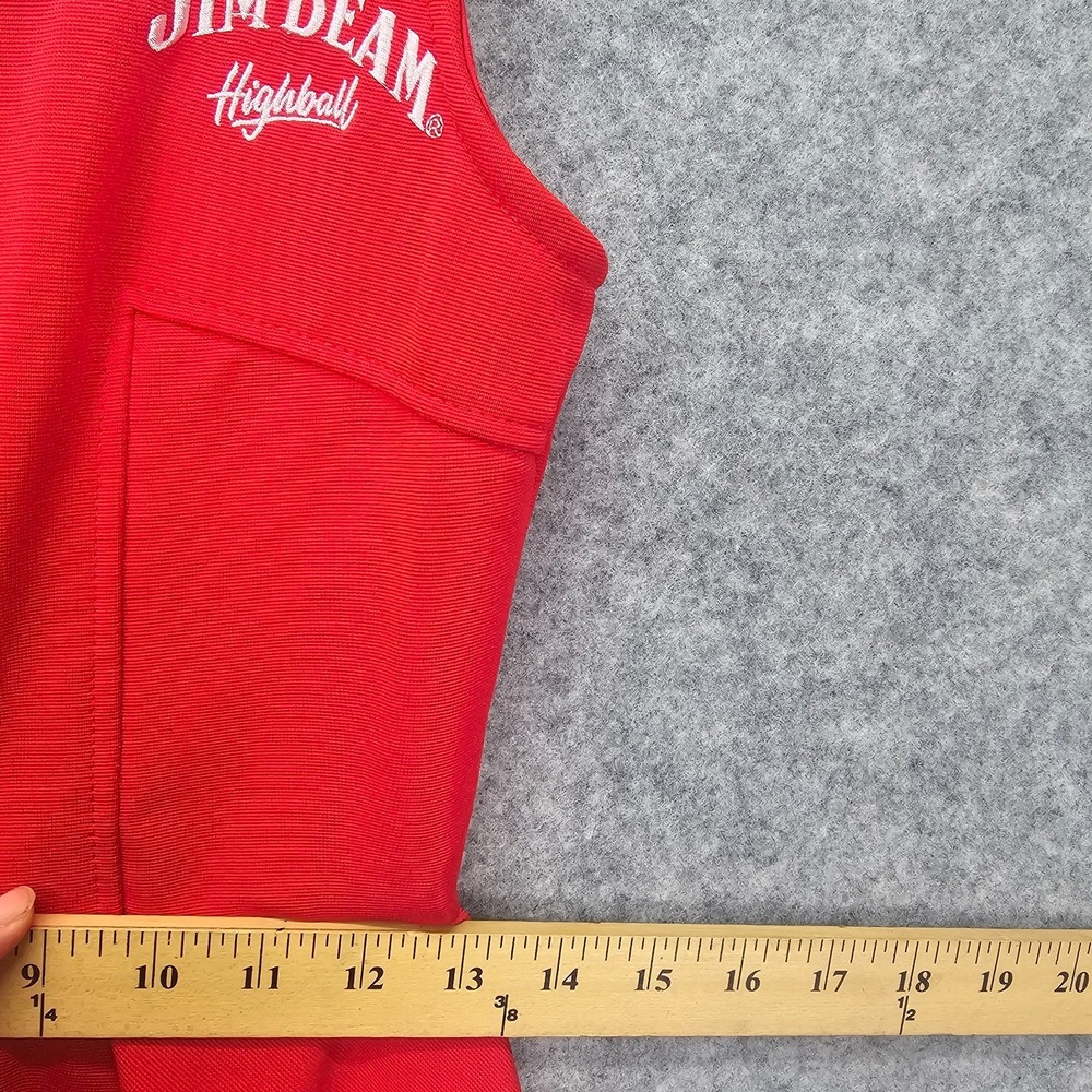 Jim Beam Dress Womens Xs S Red Skater Mini High Ball Waitress Bar Party Y2k Club View 4